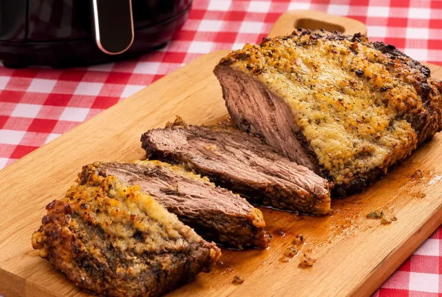 Fraldinha com Crosta de Alho na Airfryer