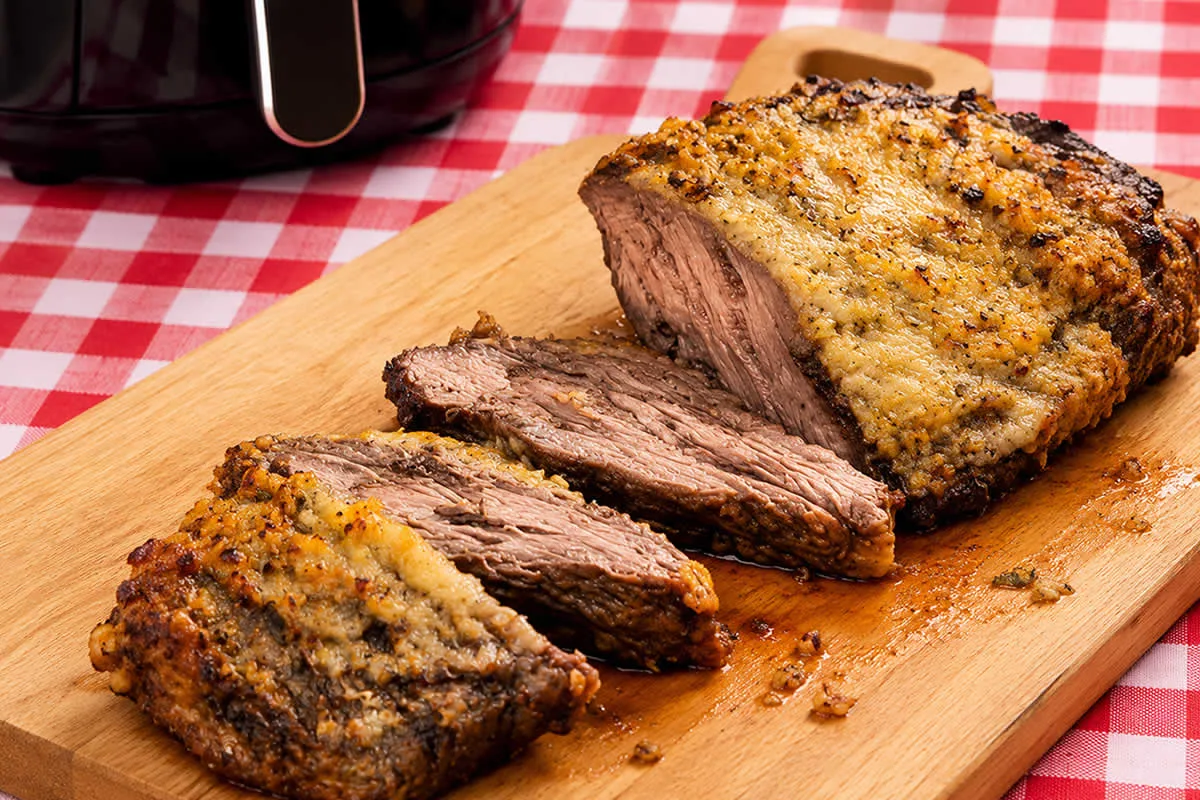 Fraldinha com Crosta de Alho na Airfryer