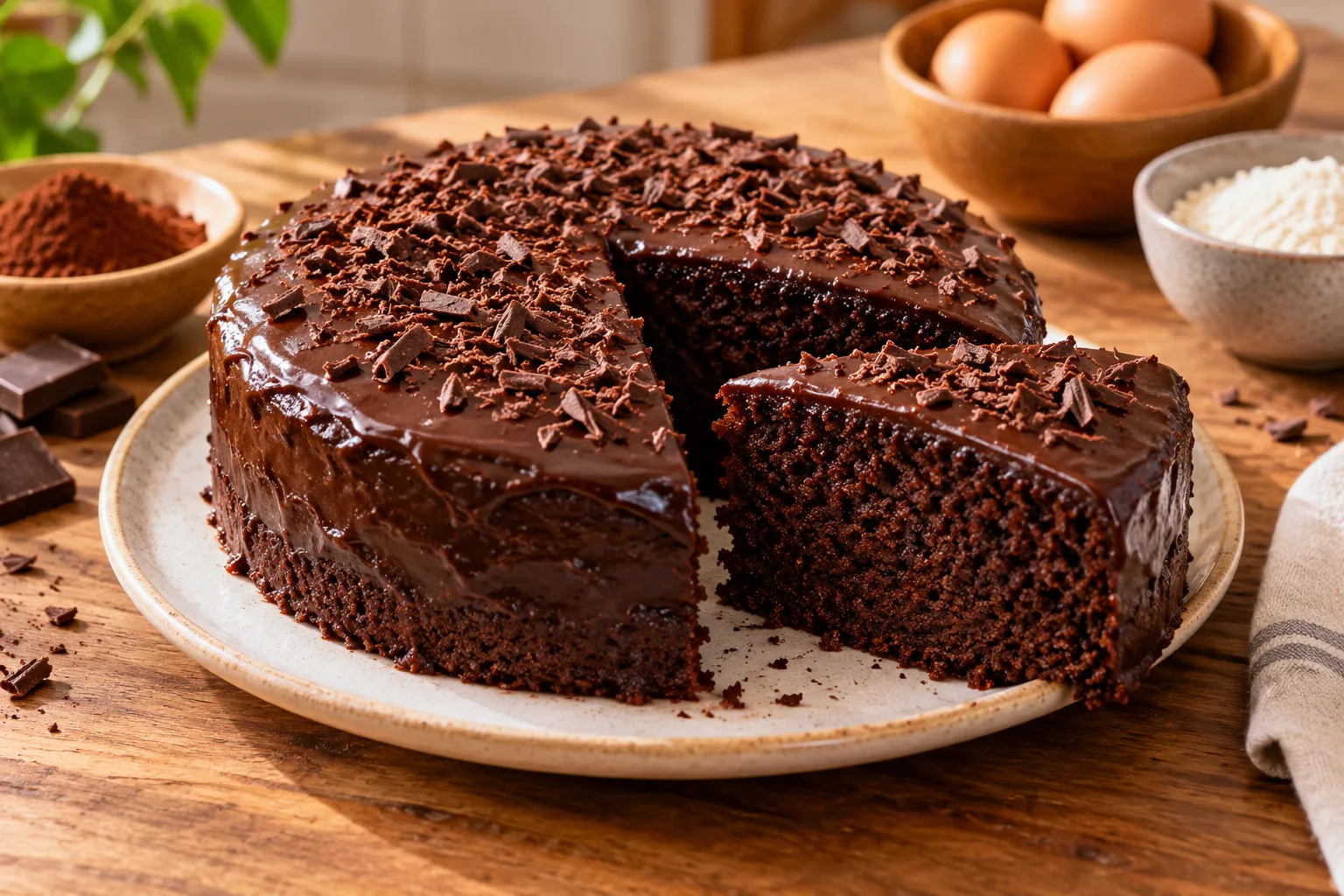 Foto ilustrativa de Bolo de Chocolate Sem Glúten