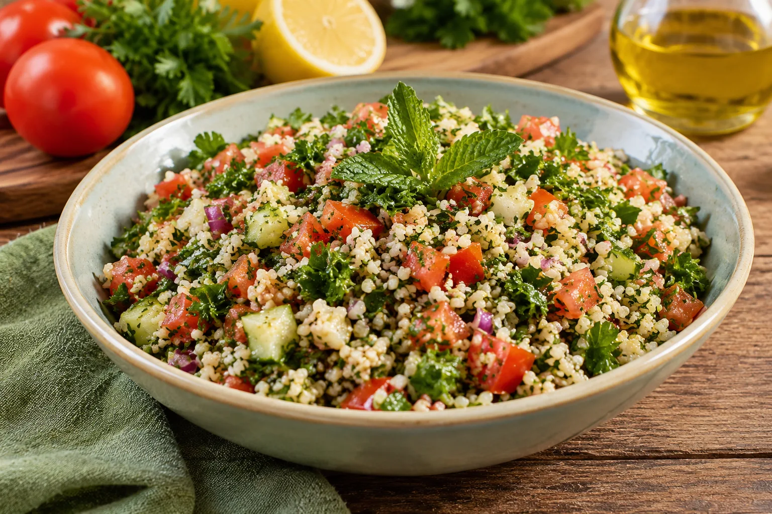 Foto ilustrativa de Salada de Tabule – Receita Fit Saudavel