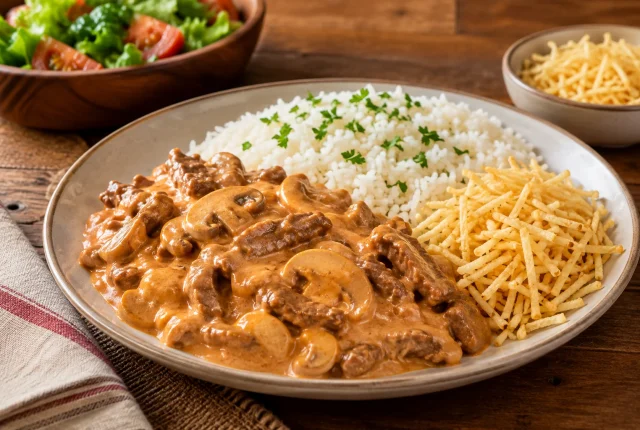 Foto ilustrativa de Strogonoff de Carne
