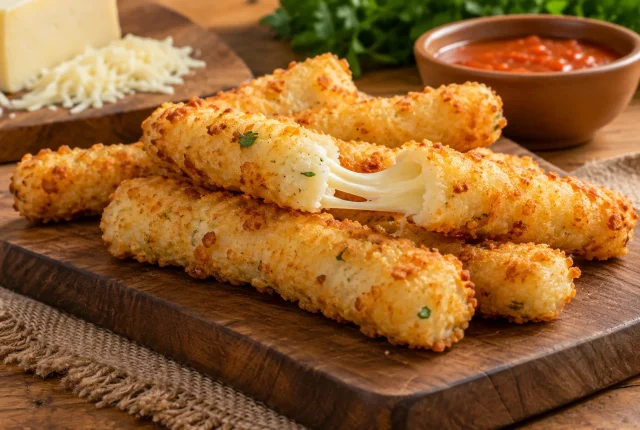 Foto ilustrativa de Palitinhos Crocantes de Tapioca com Queijo
