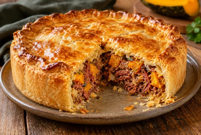 Foto ilustrativa de Descubra o Delicioso Mundo do Empadão: Carne Seca e Abóbora