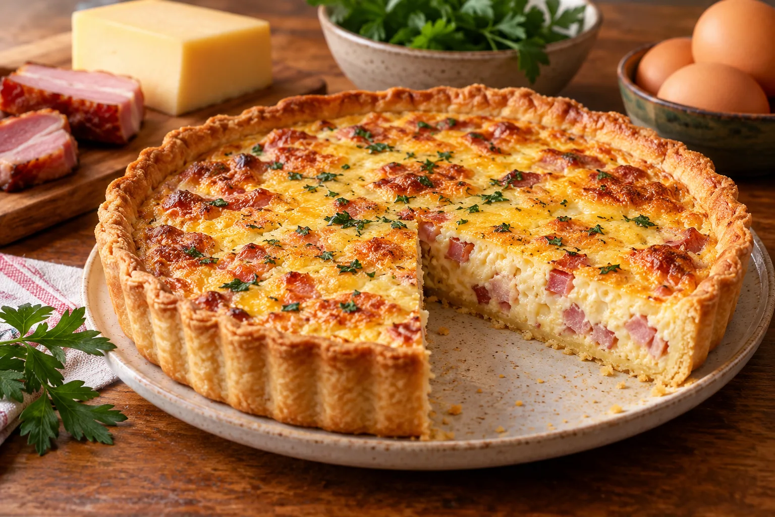 Foto ilustrativa de Quiche Lorraine à Mineira