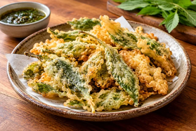 Foto ilustrativa de Tempura Brasileiro com Peixinho da Horta