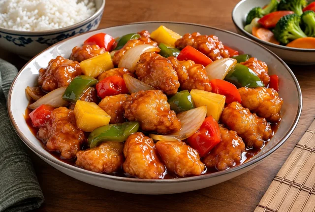 Foto ilustrativa de Frango Agridoce Chinês