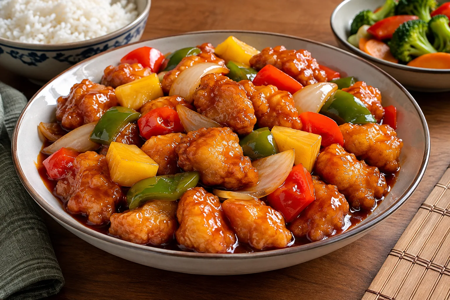 Foto ilustrativa de Frango Agridoce Chinês