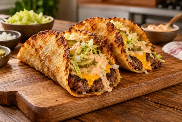 Foto ilustrativa de Taco Smash com Carne Moída