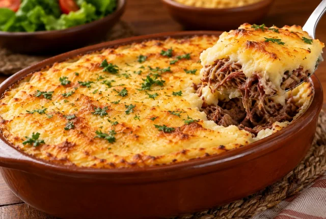 Foto ilustrativa de Escondidinho de Carne de Sol