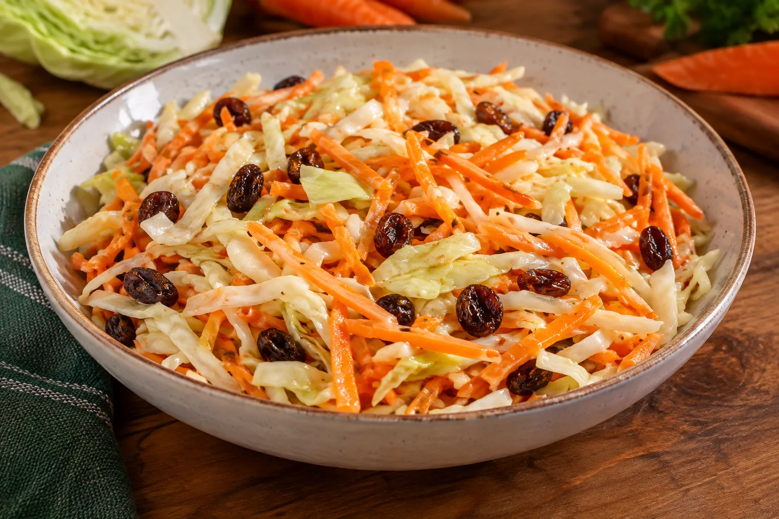 Foto ilustrativa de Salada Agridoce de Repolho com Cenoura