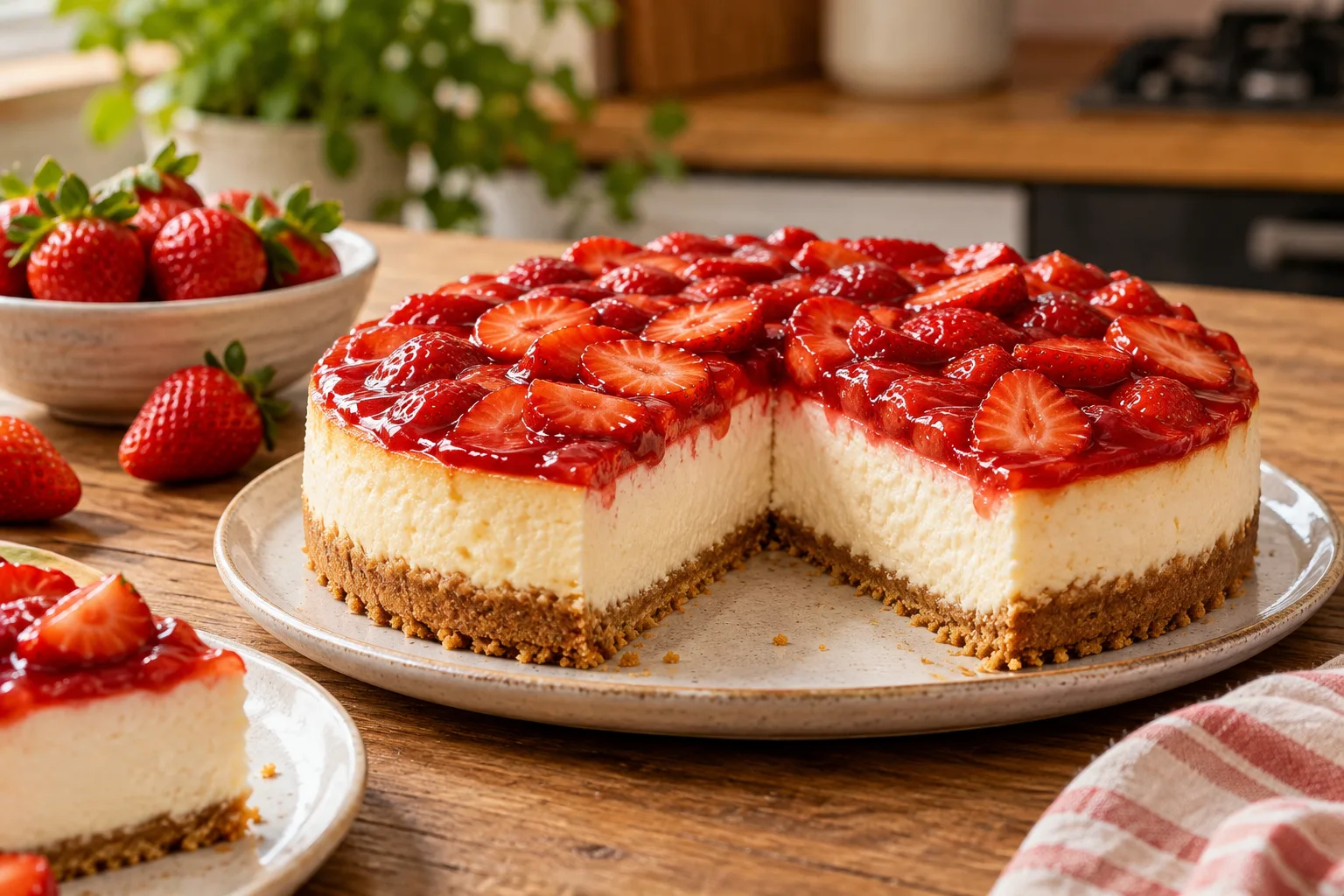 Foto ilustrativa de Cheesecake de Morango