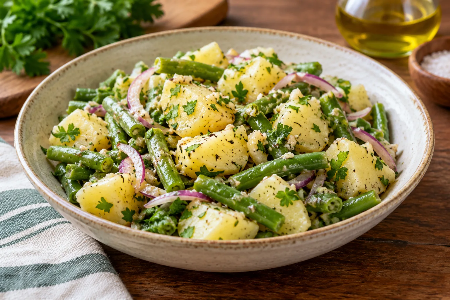 Foto ilustrativa de Salada de Batata com Vagem