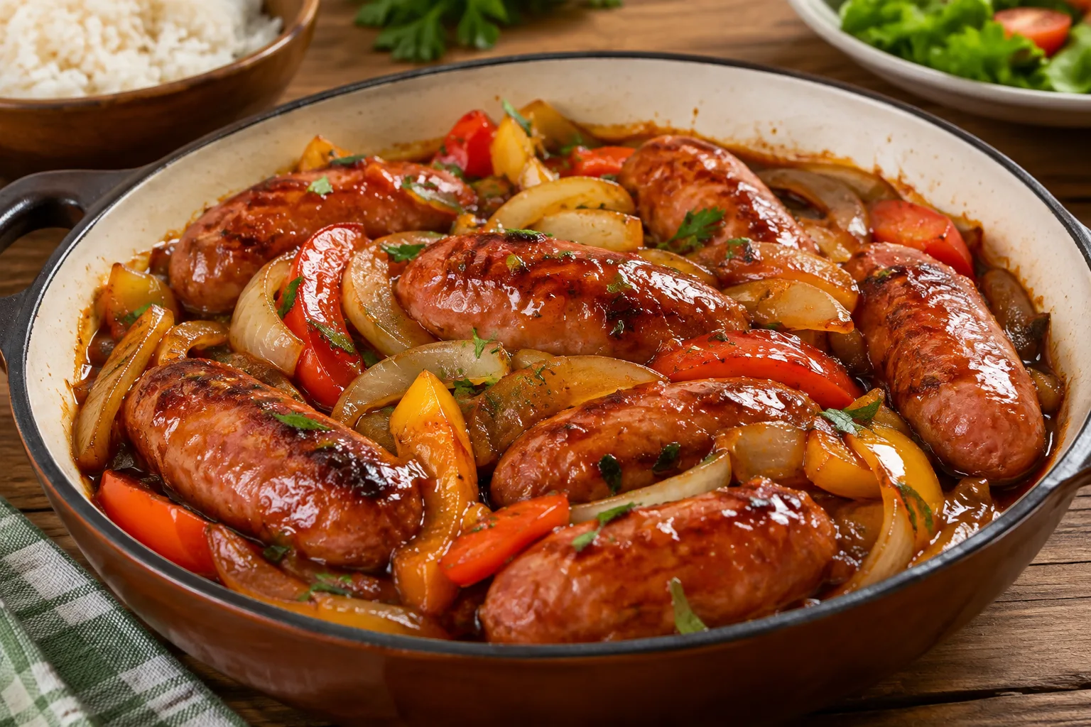 Foto ilustrativa de Linguiça Toscana ao Molho Agridoce